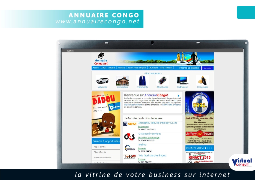 page annuaire congo